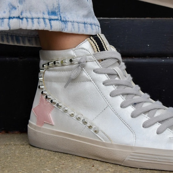 ShuShop Shoes - ShuShop Riri Hightop Sneaker Pearl